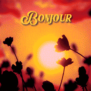 Gif bonjour fleurs des champs